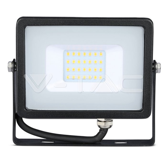 ¬[VZ880] PROYECTOR LED V-TAC 20W CHIP SAMSUNG 1600LM 100° COLOR NEGRO IP65 4000K