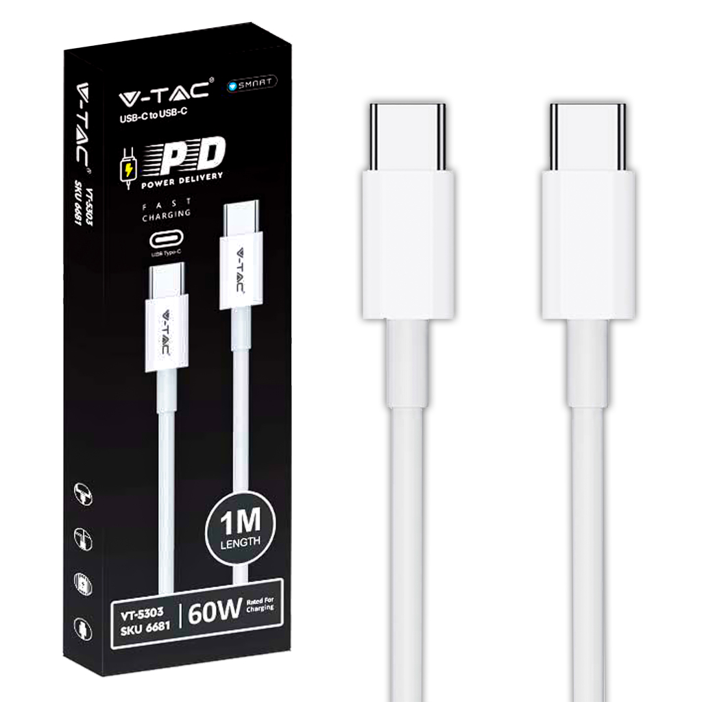 ¬[VZ13362] CABLE USB TIPO C 1M BLANCO