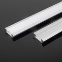 [VQ226103201] PERFIL DE ALUMINIO DE EMPOTRAR V-TAC COLOR ALUMINIO DIFUSOR OPAL 2000X24.7X7MM