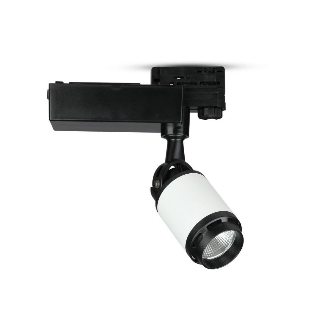 [VQ22613341] FOCO DE CARRIL LED 10W MONOFÁSICO CUERPO NEGRO&BLANCO 6000K