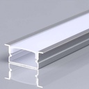 [VQ226231751] PERFIL DE ALUMINIO DE EMPOTRAR V-TAC COLOR ALUMINIO DIFUSOR OPAL 2000X20X10MM