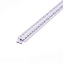 [VQ22633601] PERFIL DE ALUMINIO DE ENCASTRAR V-TAC COLOR ALUMINIO DIFUSOR OPAL 2000X52.1X13.3MM