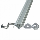 ¬[VZ199124] PERFIL DE ALUMINIO DE SUPERFICIE V-TAC COLOR ALUMINIO DIFUSOR OPAL 2000x19x19MM (PACK 2 UNID.)