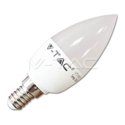 ¬[VZ8482] BOMBILLA LED 6W E14 TIPO VELA BLANCO 6400K