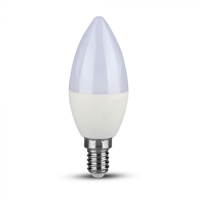 ¬[VZ85162] BOMBILLA LED V-TAC E14 TIPO VELA 5.5W SMD 470LM 4000K