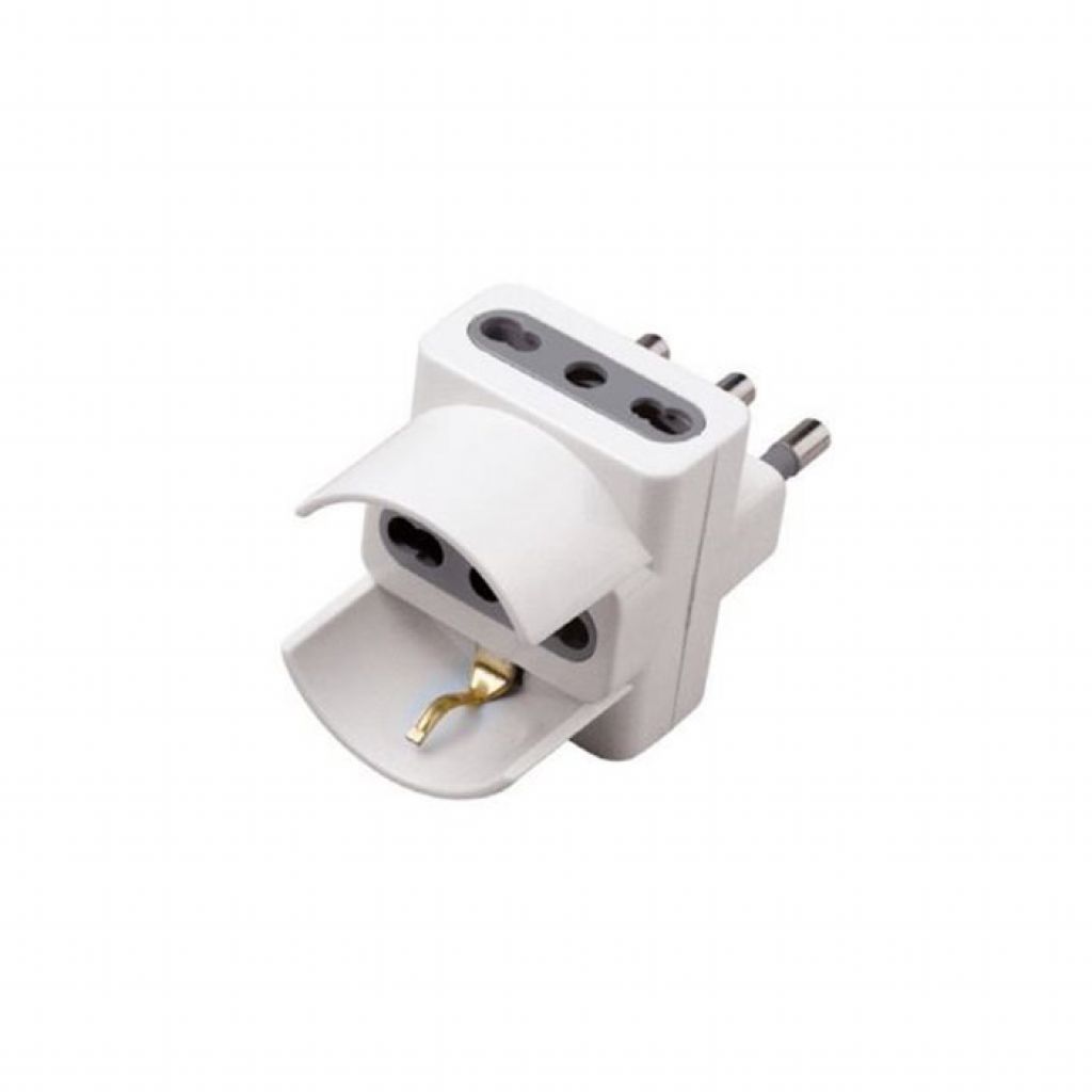 [VQ22687241] ADAPTADOR DE REGLETA V-TAC CON 2 ENCHUFES DE DOBLE CLAVIJA DE 10/16 A, 1 ENCHUFE DE DOBLE CLAVIJA/SCHUKO DE 10/16 A, ENCHUFE DE 16 A, COLOR BLANCO