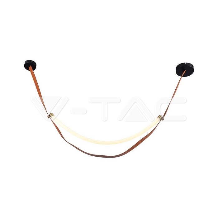 [VQ226233751] LÁMPARA COLGANTE DE DISEÑO LED DE 12 W CON CUERPO MARRÓN Y NEGRO 3000 K
