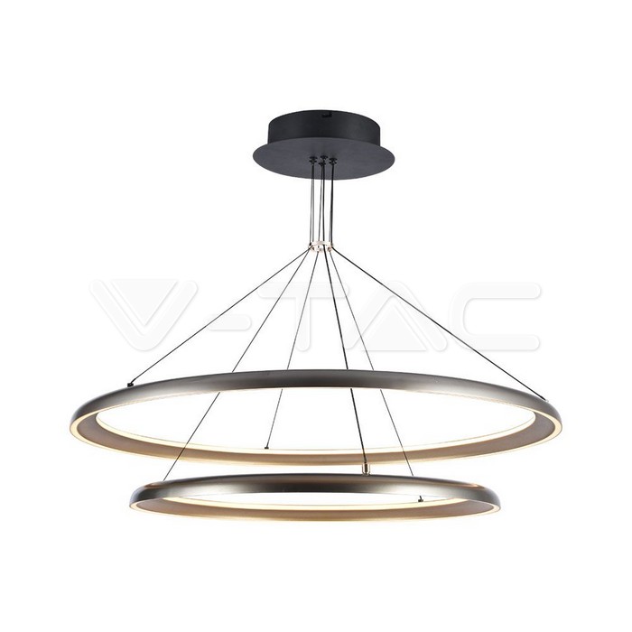 [VQ226233721] LÁMPARA COLGANTE LED DE DISEÑO 65W ORO CHAMPÁN 3000K D400+D600