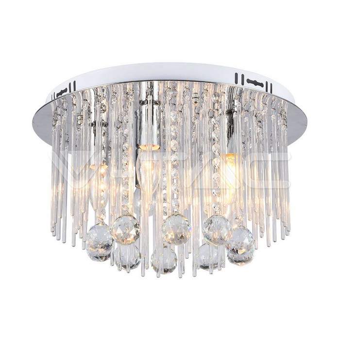 [VQ226233591] LÁMPARA LED DE DISEÑO DE TECHO CUERPO DE LUZ DE CRISTAL D400 E14