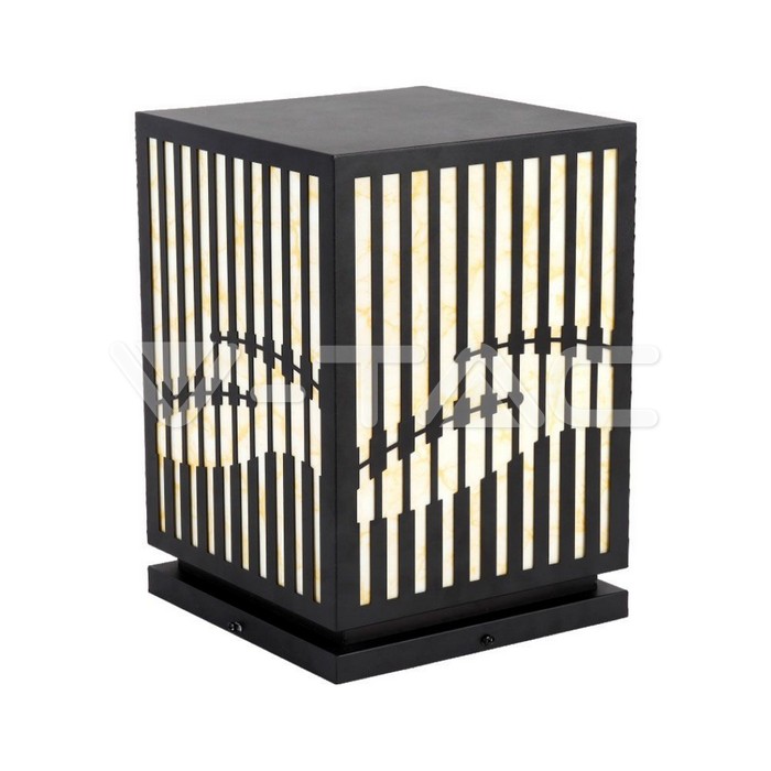 [VQ226233531] LÁMPARA LED DE JARDÍN 1 X E27 (230A-230A-360MM) 3000K CUERPO NEGRO