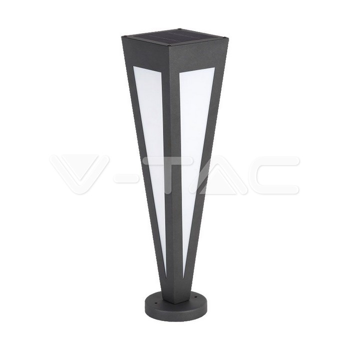 [VQ226233501] LÁMPARA SOLAR DE JARDÍN LED 2W 3000K CUERPO NEGRO