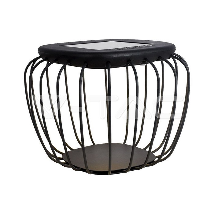 [VQ226233841] LÁMPARA SOLAR LED DE DISEÑO 1W CUERPO GRIS 6000K+3000K