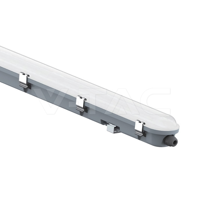 [VQ226240171] PANTALLA ESTANCA LED MILKY COVER 1500MM 48W SENSOR+SS CLIPS 6500K