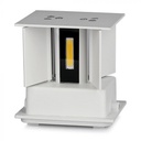 ¬[VZ14176] APLIQUE DE PARED LED 6W CUERPO BLANCO CUADRADO IP65 4000K