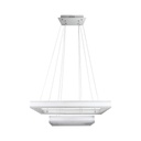 [VQ22639861] LÁMPARA DE ARAÑA DE LUCES LED 115W CUADRADA REGULABLE CUERPO BLANCO 3000K