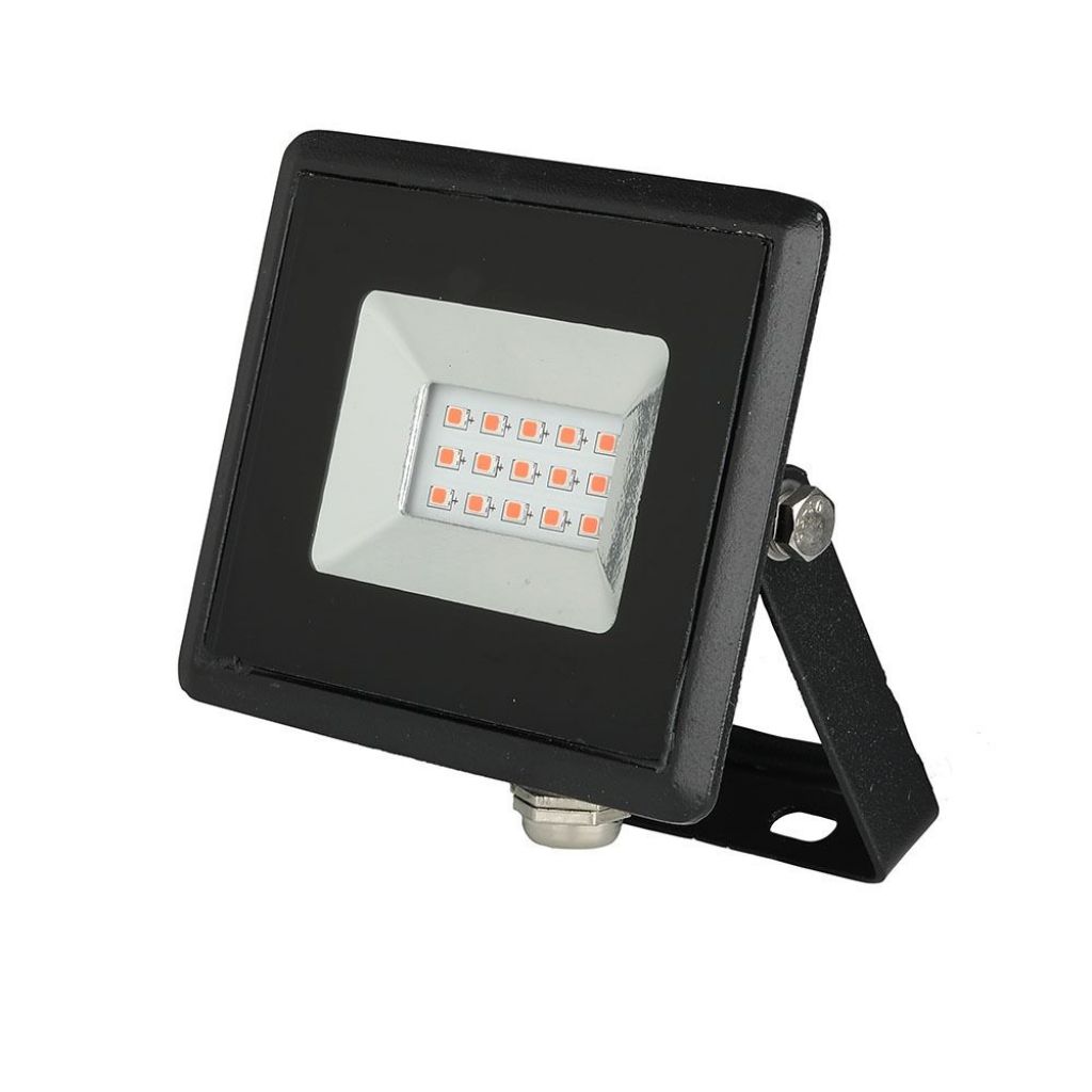 [VZ11978] PROYECTOR LED 10W SMD SERIE E CUERPO NEGRO IP65 ROJO