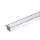 [VQ2266031] LUMINARIAS LINEALES PARA EMPOTRAR LED 40W CHIP SAMSUNG COLOR PLATA 6400K