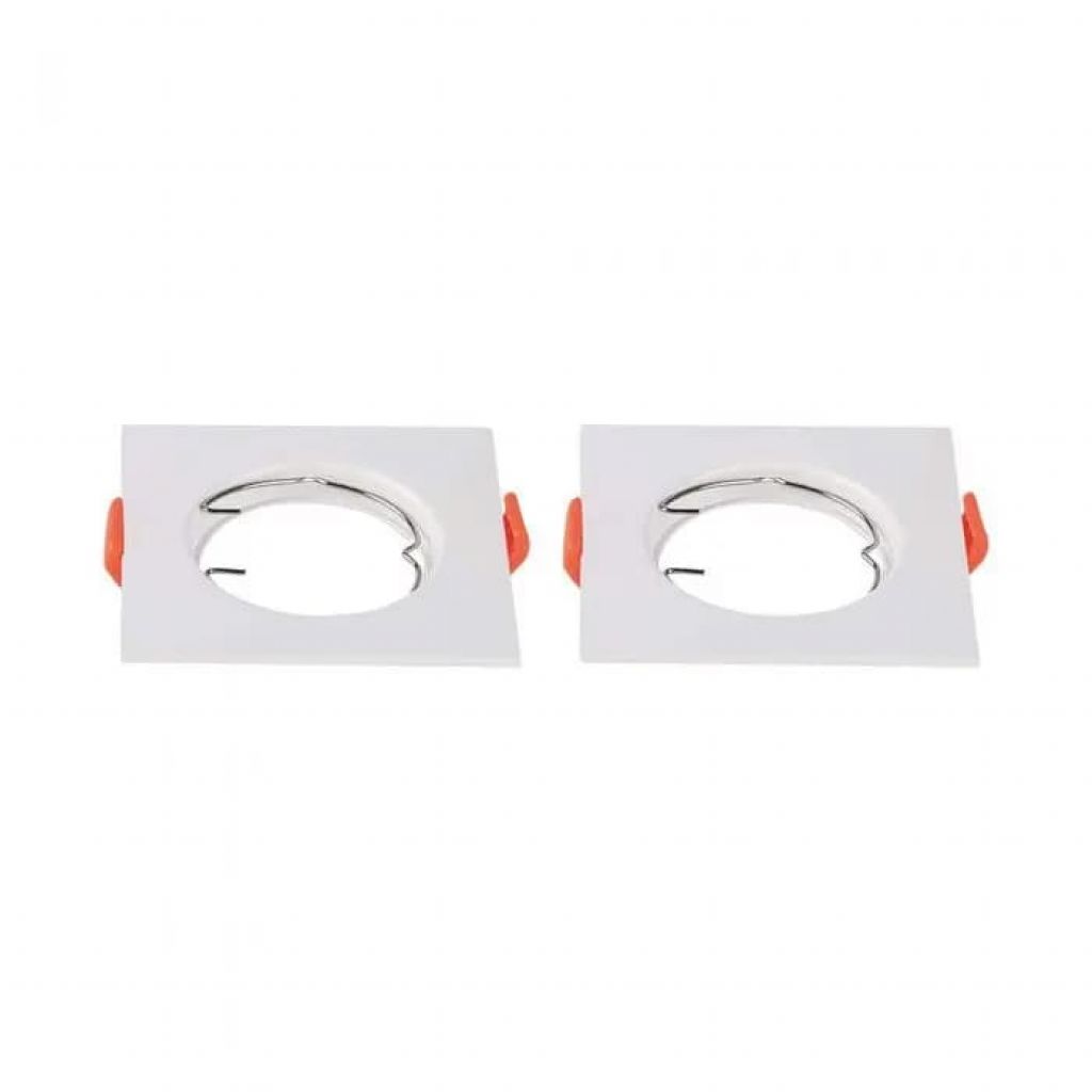 [VQ22666421] ARO PARA GU10 CUADRADO BLANCO