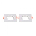 [VQ22666421] ARO PARA GU10 CUADRADO BLANCO