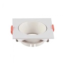 [VQ22666501] ARO PARA GU10 CUADRADO MARCO BLANCO + REFLECTOR BLANCO