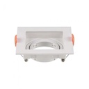[VQ22666561] ARO PARA GU10 CUADRADO BLANCO