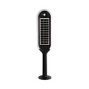 [VQ22666651] BALIZA DE PIE LED 5W SOLAR CON SENSOR CUERPO BLANCO Y NEGRO 4000K