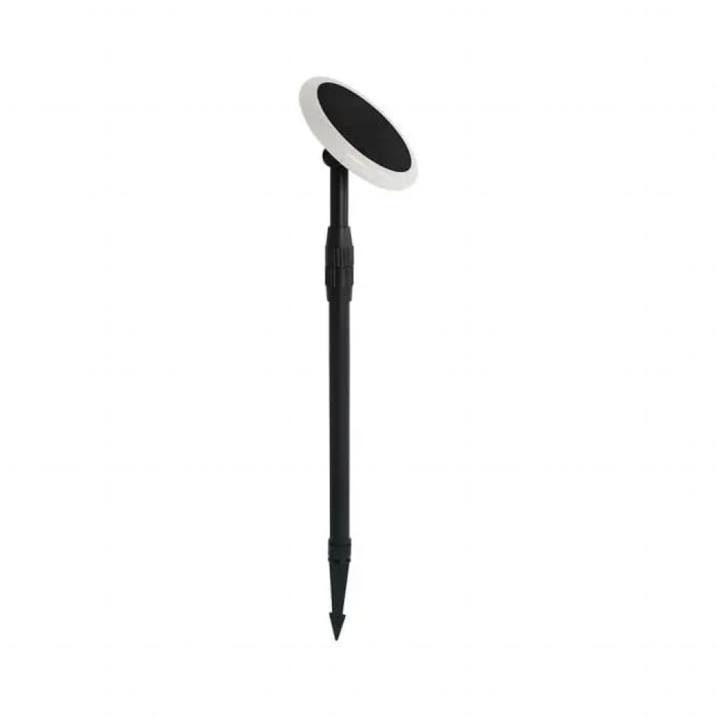 [VQ22666671] BALIZA DE PIE SOLAR LED 3W CUERPO BLANCO Y NEGRO (2 UNID./PACK) 4000K
