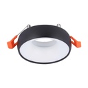 [VQ22666951] ARO PARA GU10 REDONDO MARCO NEGRO REFLECTOR BLANCO