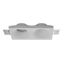 [VQ22667631] ARO DOBLE DE ESCAYOLA GU10 REDONDO BLANCO