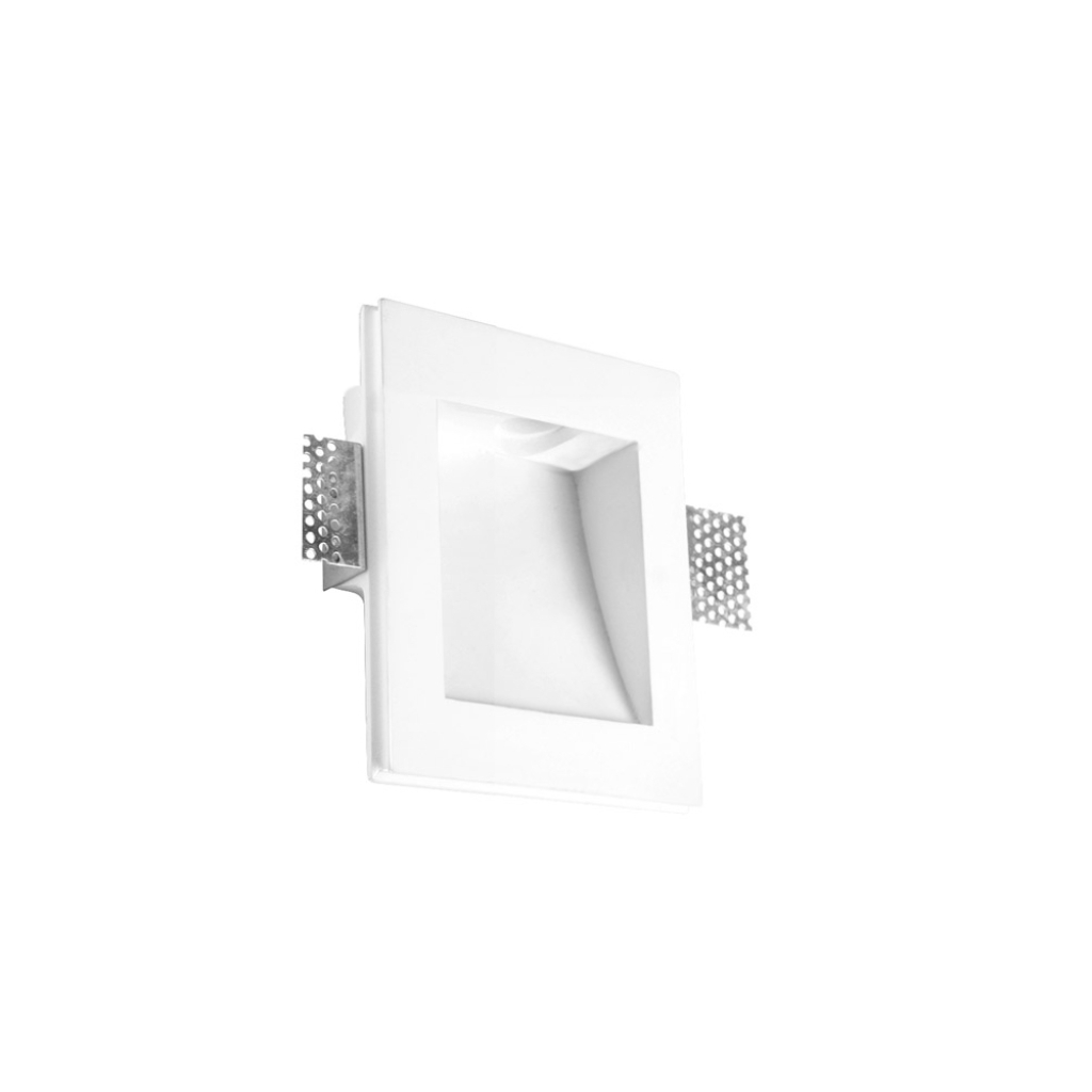 [VQ22667731] APLIQUE DE ESCAYOLA GU10 CUADRADO BLANCO