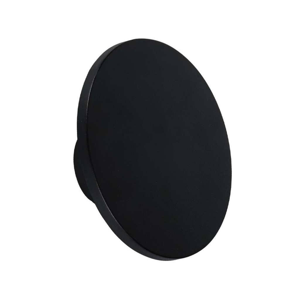 [VQ22667871] APLIQUE LED DE 12W MARCO REDONDO NEGRO 3000K