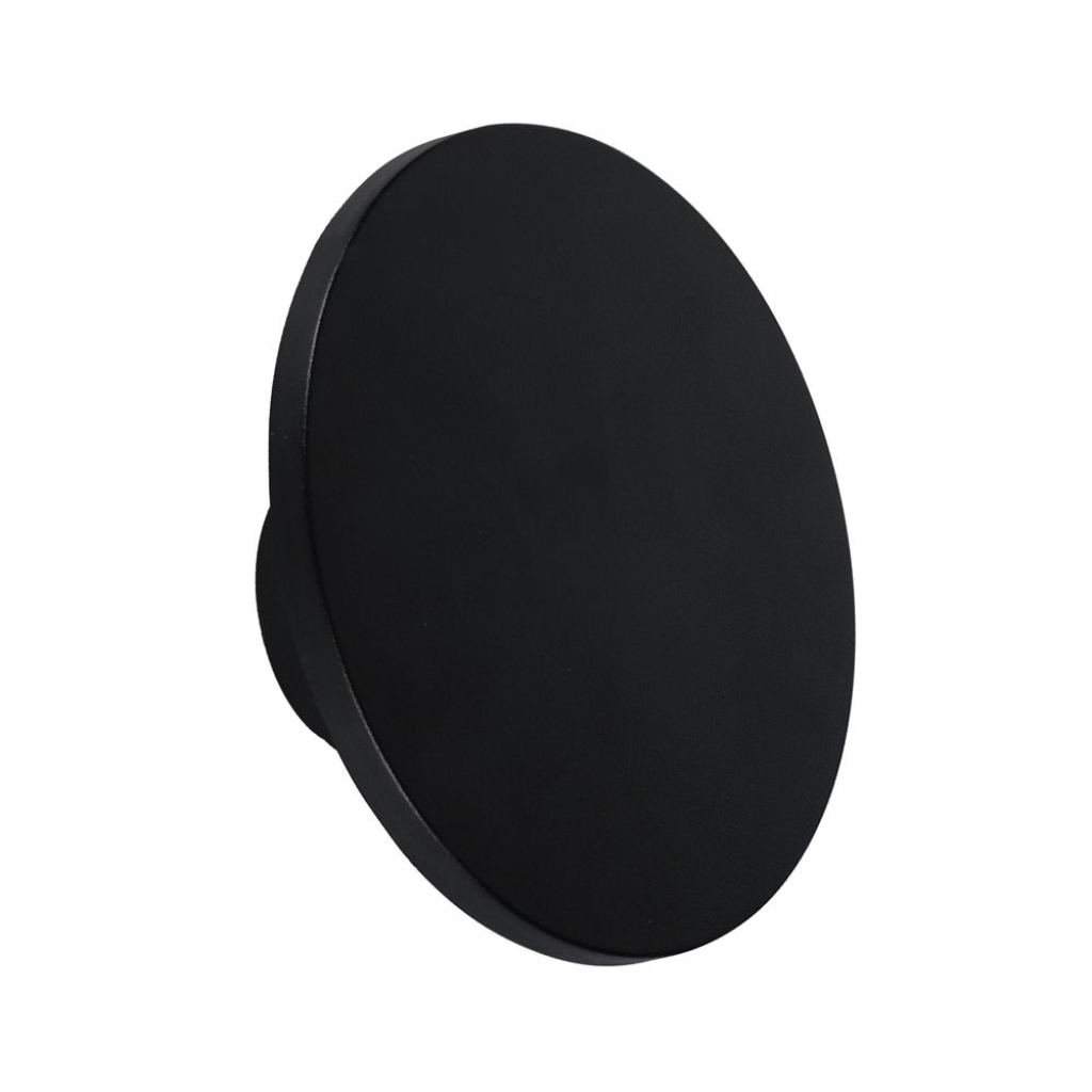 [VQ22667881] APLIQUE LED 12W MARCO REDONDO NEGRO 4000K