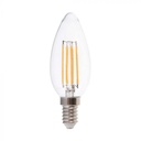 [VQ22668481] BOMBILLA LED DE VELA DE FILAMENTO 4W E14 3 NIVELES DE INTENSIDAD REGULABLE 3000K