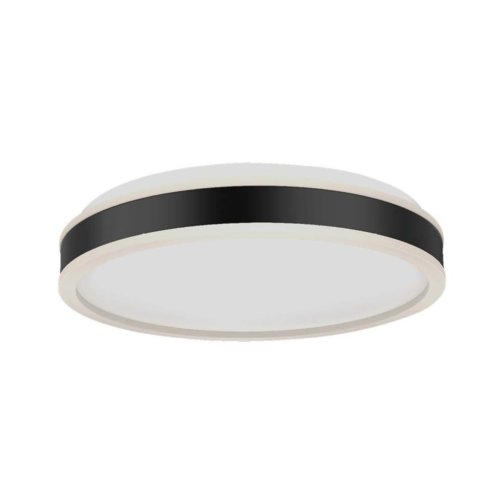 [VQ22669081] PLAFÓN DE DISEÑO LED 38W REDONDO NEGRO 4000K