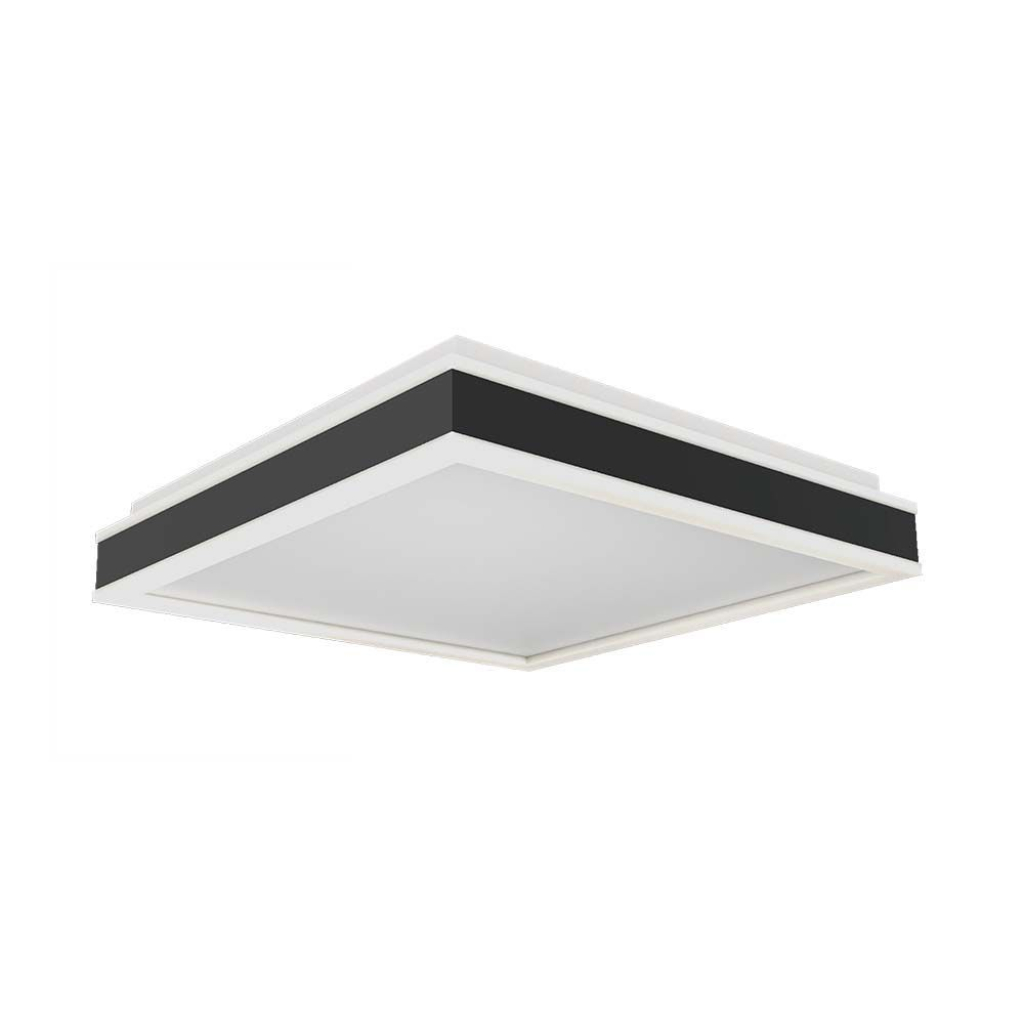 [VQ22669141] PLAFON DE DISEÑO LED 38W CUADRADA NEGRA 4000K