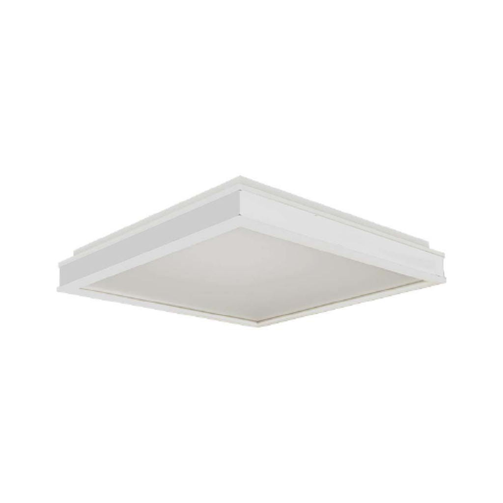 [VQ22669181] PLAFÓN DE DISEÑO LED 48W CUADRADO CUERPO BLANCO REGULABLE 4000K