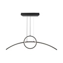 [VQ22669331] LÁMPARA COLGANTE DE DISEÑO LED 36W NEGRA 4000K