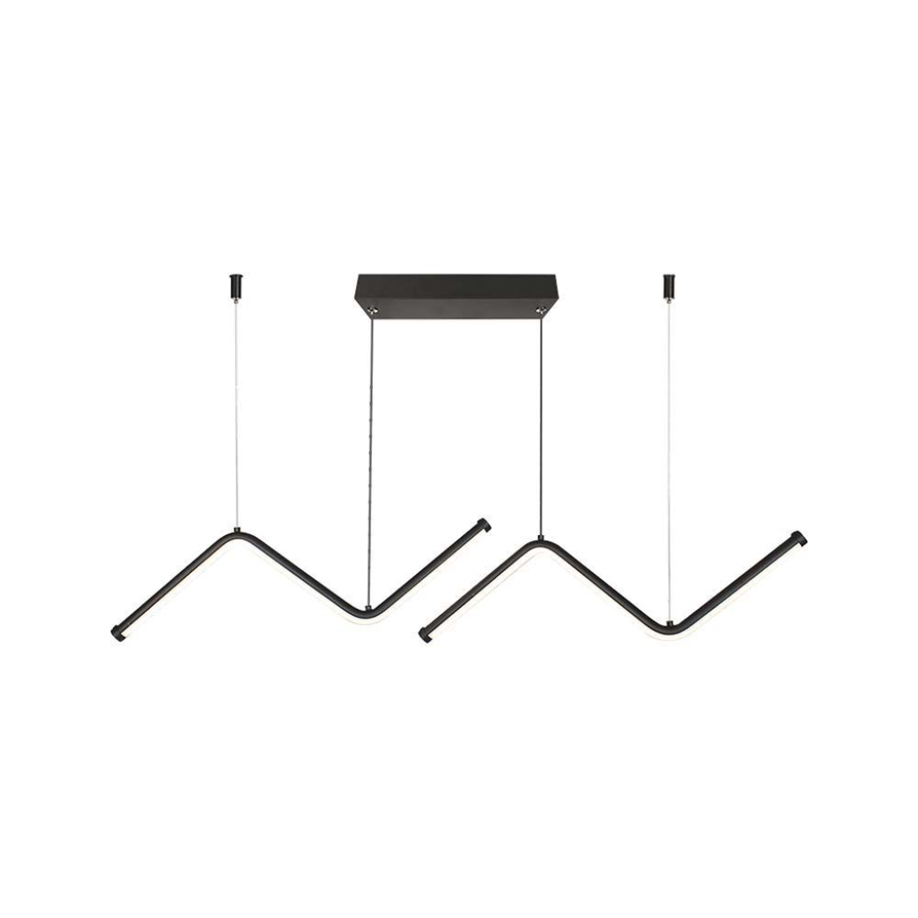 [VQ22669371] LÁMPARA COLGANTE DE DISEÑO LED 12W CURVE NEGRA 4000K