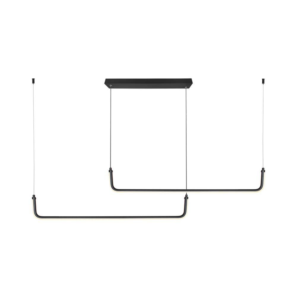 [VQ22669411] LÁMPARA COLGANTE DE DISEÑO LED 24W NEGRA 4000K