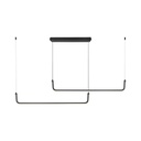 [VQ22669411] LÁMPARA COLGANTE DE DISEÑO LED 24W NEGRA 4000K