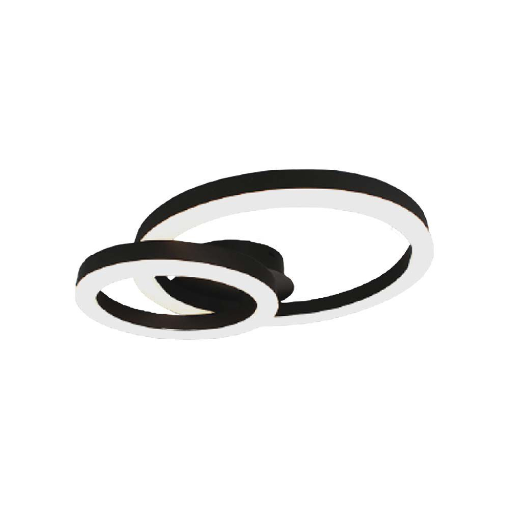 [VQ22670001] PLAFÓN DE DISEÑO LED DE 20W DOS ANILLOS 3000K