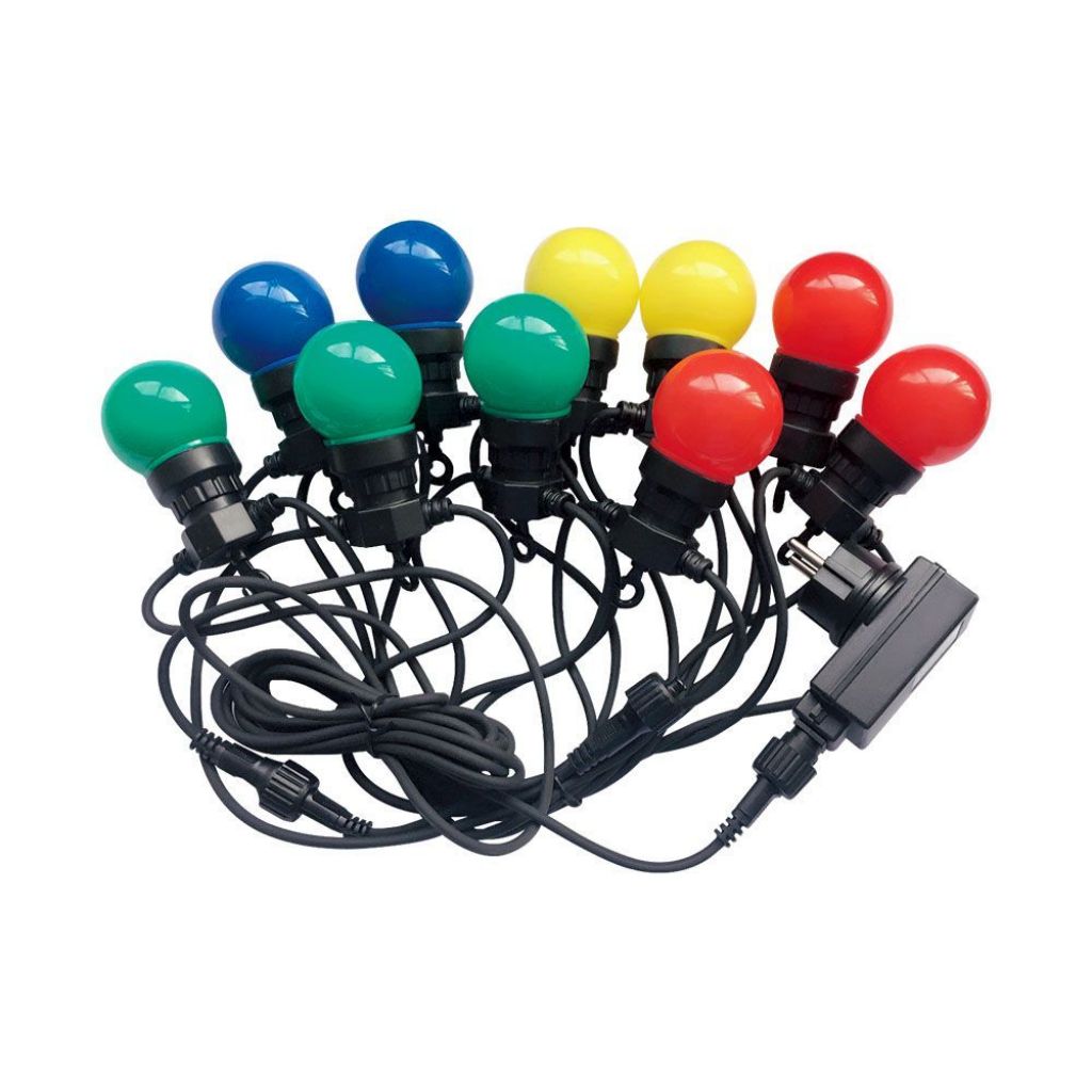 [VQ22674381] GUIRNALDA LED 10M. 20 BOMBILLAS X 0.5W RGB +YELOW