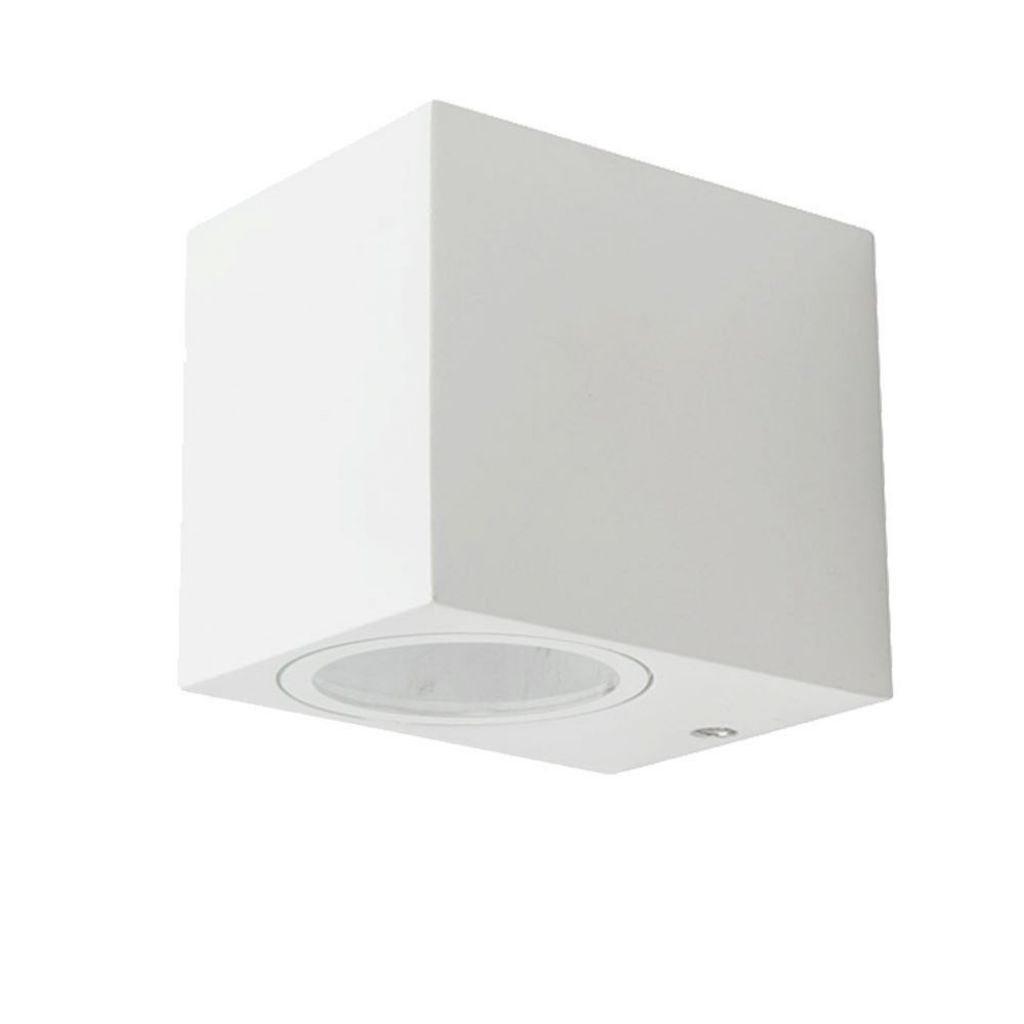 [VQ22675391] APLIQUE DE PARED GU10 CUERPO BLANCO CUADRADO IP44