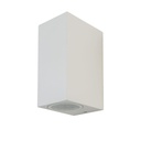 [VQ22675411] APLIQUE DE PARED CUERPO 2XGU10 BLANCO CUADRADO IP44