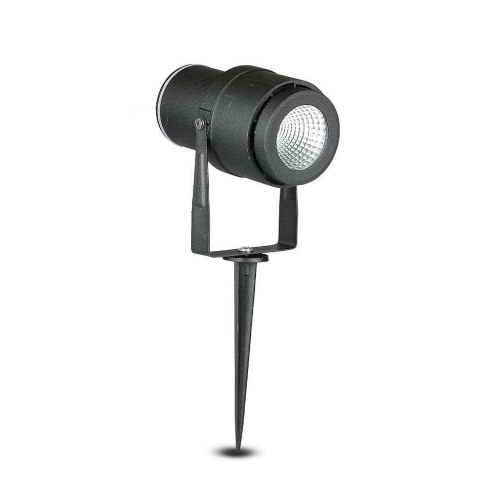 [VQ22675461] PIQUETA DE JARDÍN LED 12W CUERPO NEGRO LUZ VERDE