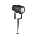 [VQ22675461] PIQUETA DE JARDÍN LED 12W CUERPO NEGRO LUZ VERDE