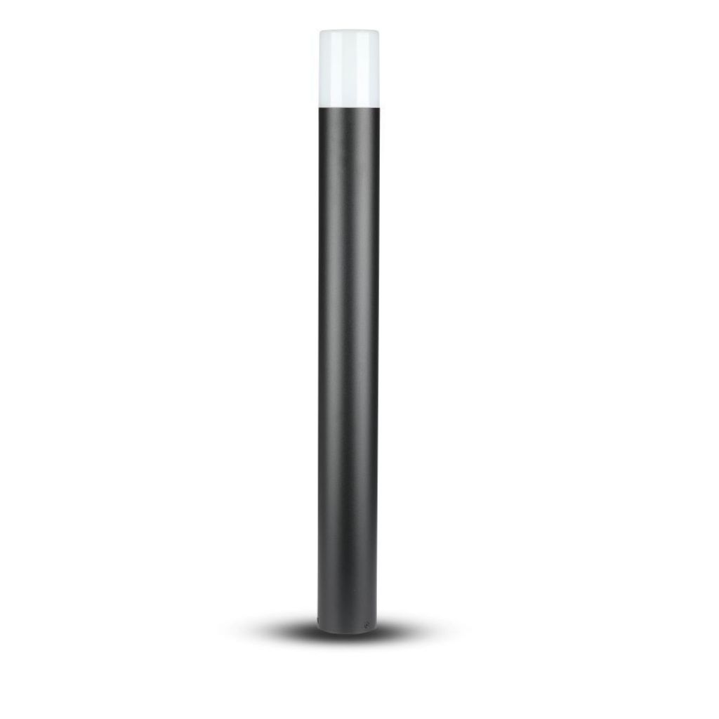 [VQ22675681] BALIZA DE JARDÍN CON GU10 SUELO CUERPO NEGRO REDONDO DE ALUMINIO 80X80X800MM IP54