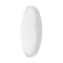 [VQ226761711] PLAFÓN LED 18W REDONDO MARCO BLANCO IP44 6500K