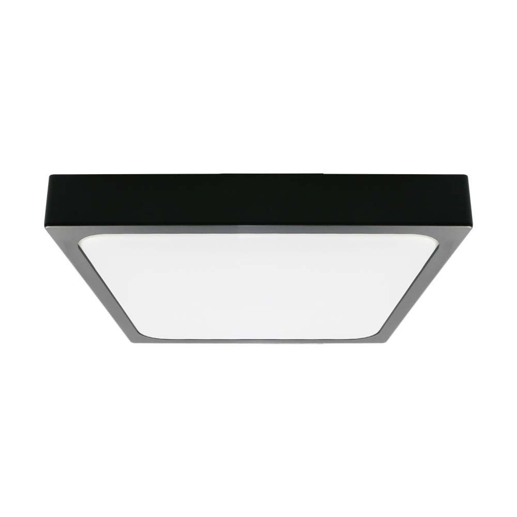 [VQ22676731] PLAFÓN LED 24W SQUARE MICROWAVE SENSOR BLACK FRAME IP44 4000K