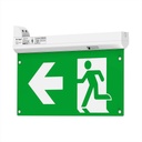 [VQ22676751] LUZ DE EMERGENCIA LED (4 CARTELES) CON BOTÓN DE AUTOCOMPROBACIÓN Y CONTROL POR RF